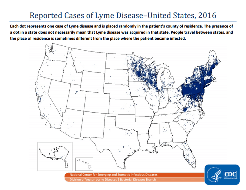 Lyme Disease US Map