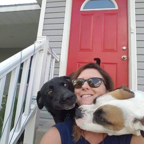 Lorie with Frank and Daisy