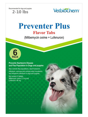 Preventer Plus (Milbemycin oxime & Lufenuron)