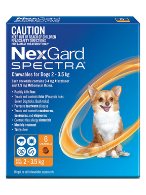 nexgard spectra chewable tablets for dogs