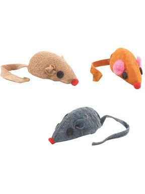 Pet Edge Leather Catnip Mouse