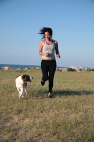Running with Dog